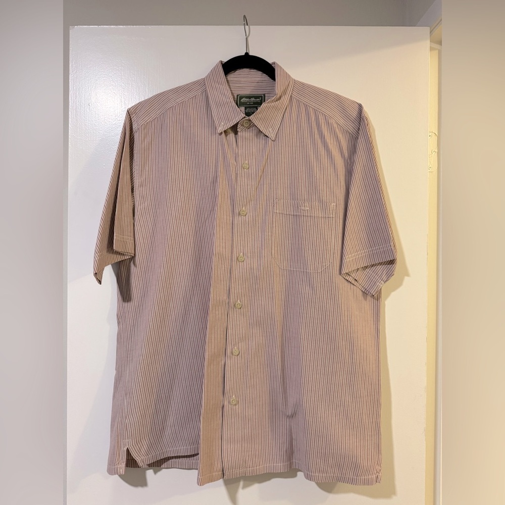 Eddie Bauer vintage button down striped shirt size large